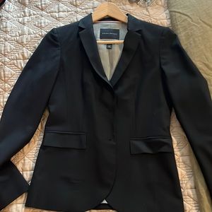 Classic black wool blazer